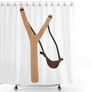 Personality  Slingshot Shower Curtains