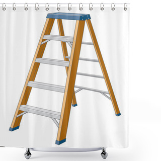 Personality  Step Ladder Shower Curtains