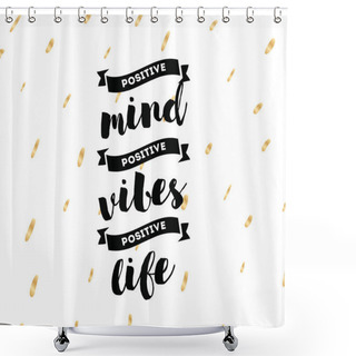 Personality  Typography For Poster, Invitation, Greeting Card Or T-shirt. Shower Curtains
