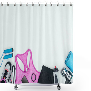 Personality  Sportswear And Fitness Equipment  Shower Curtains