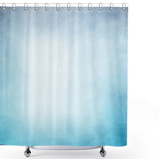 Personality  Grunge Background In Blue And White Color Shower Curtains