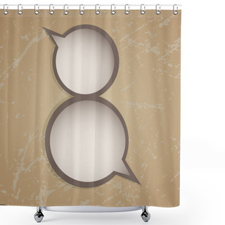 Personality  Vector Speech Bubbles. Woman Day Shower Curtains