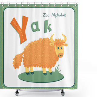 Personality  Letter Y - Yak Shower Curtains