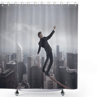 Personality  Problem In Business Shower Curtains