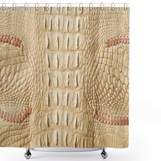 Personality  Golden Crocodile Skin Texture Shower Curtains