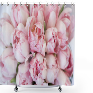 Personality  Panorama Tulips Shower Curtains