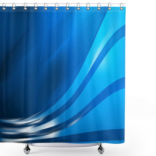 Personality  Abstract Dark Blue Graphic Background Shower Curtains