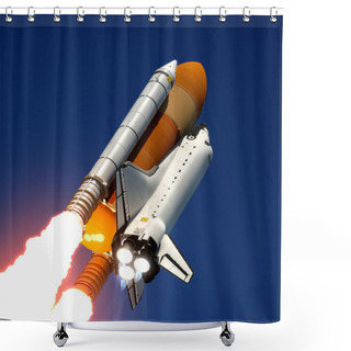 Personality  Space Shuttle Launch. Shower Curtains