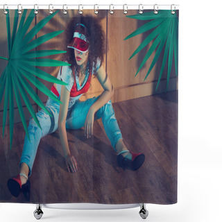 Personality  Fashionable Young Woman  Shower Curtains
