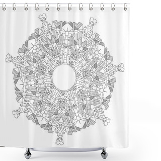 Personality  Ornamental Castle From A Fairy Tale Shower Curtains