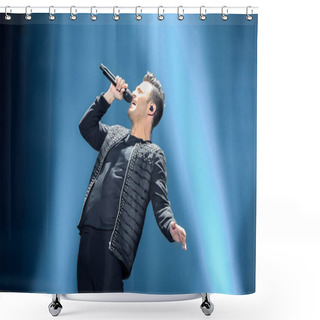 Personality   Hovig  From Cyprus At The Eurovision Song Contest Shower Curtains