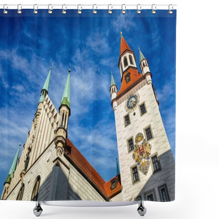 Personality  Old Town Hall Altes Rathaus , Munich Shower Curtains