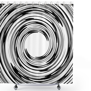 Personality  Rotating Spiral Element Shower Curtains