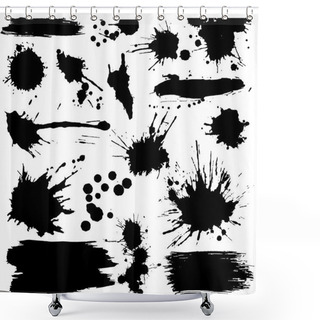 Personality  Set Of Ink Blots Shower Curtains