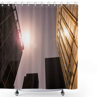 Personality  Modern City Buildings Shower Curtains