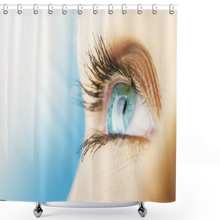 Personality  Beautiful Blue Eye Shower Curtains