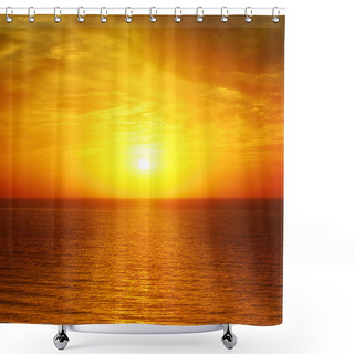 Personality  Beautiful Sunset Shower Curtains