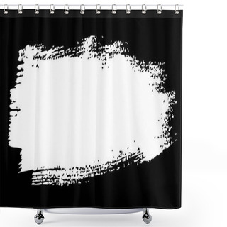 Personality  Abstract Background. Ink Brush Strokes With Rough Edges. Dry Brush Illustration. Shower Curtains