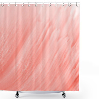 Personality  Trendy Coral Colored Floral Background Shower Curtains