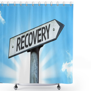 Personality  Text  Recovery Sign Shower Curtains