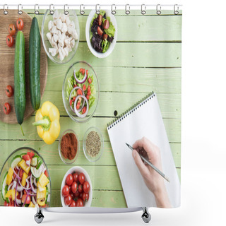 Personality  Person Cooking With Cookbook  Shower Curtains