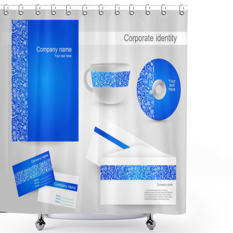 Personality  Corporate Identity Vector, Vector Illustration  Shower Curtains