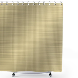 Personality  Pale Gold Anodized Aluminum Brushed Metal Seamless Texture Tile Shower Curtains