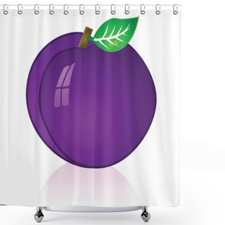 Personality  Plum Shower Curtains