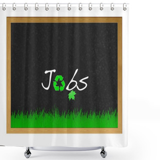 Personality  Jobs Green. Shower Curtains