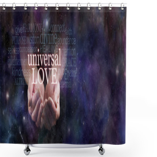 Personality  Sharing Universal Love Shower Curtains