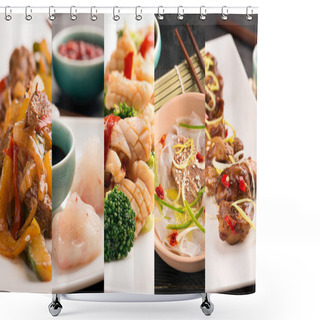 Personality  Traditional Chinese Food Shower Curtains
