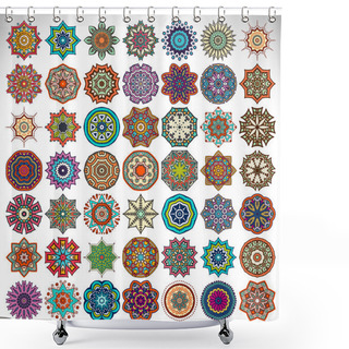 Personality  Vector Mandala Collection. Shower Curtains