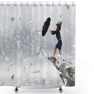 Personality  Challenge In Business Shower Curtains
