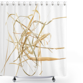 Personality  Hay On White Background Shower Curtains
