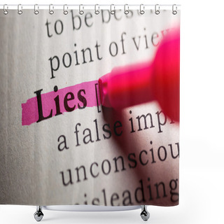 Personality  Lies Shower Curtains