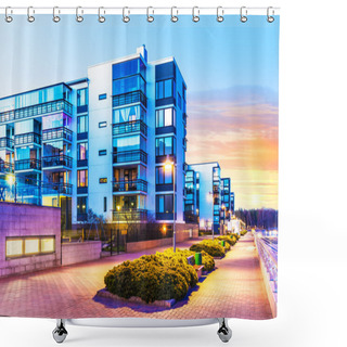 Personality  Modern Real Estate Shower Curtains
