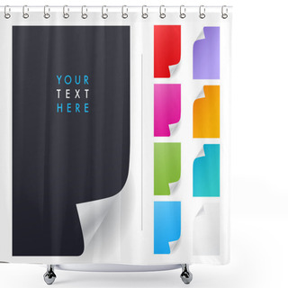 Personality  Paper Curls Collection Shower Curtains