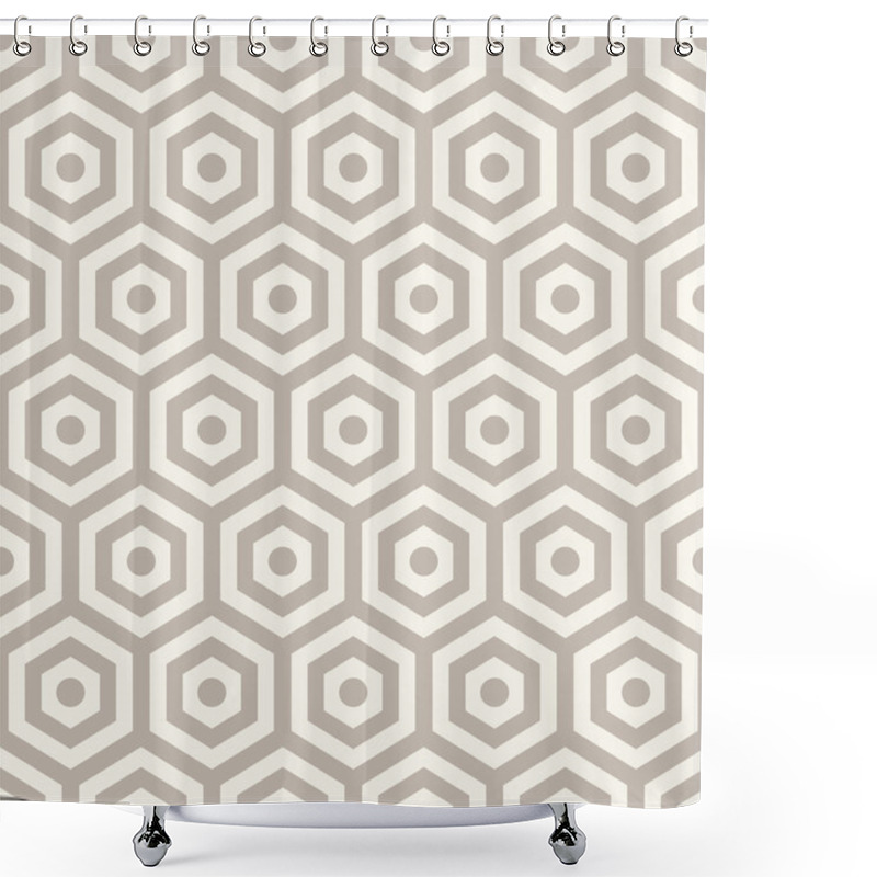 Personality  Hexagons texture. Seamless geometric pattern. shower curtains