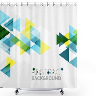 Personality  Abstract Geometric Background. Shower Curtains