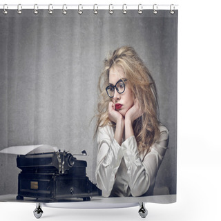 Personality  Journalist Shower Curtains