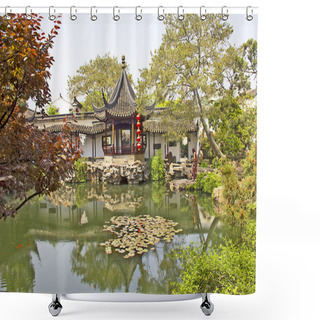 Personality  Typical Chinese Garden Shower Curtains