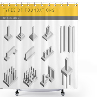 Personality  Types Of Foundations Sketches Shower Curtains