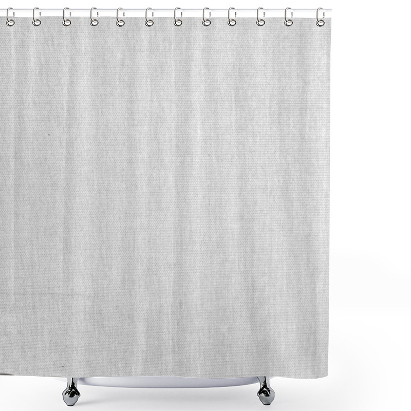 Personality  White canvas texture background with delicate striped seamless pattern shower curtains