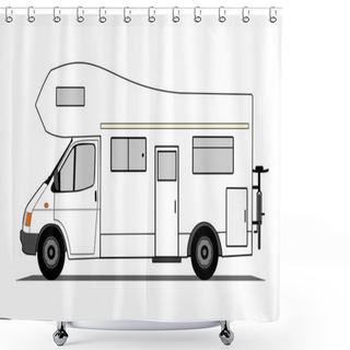 Personality  Caravan Shower Curtains