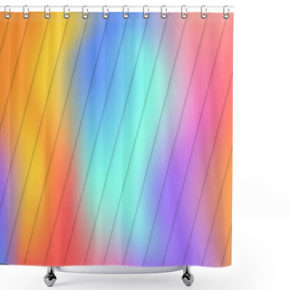 Personality  Panoramic Abstract Web Background Colorful Gradient - Vector Illustration Shower Curtains