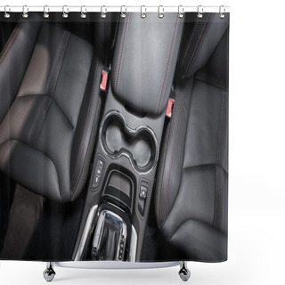 Personality  Modern Car Interior Top View Shower Curtains