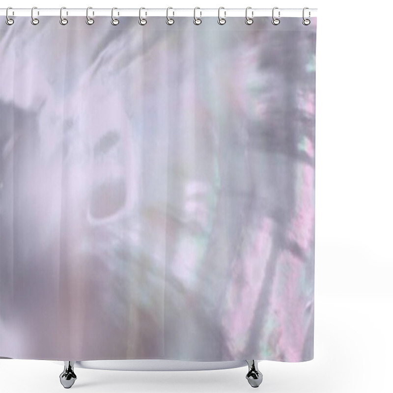 Personality  Mother of Pearl background shimmery prism colours shower curtains