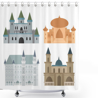 Personality  Royal Castle, Set Shower Curtains