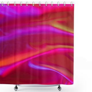 Personality  Pink And Crimson Shiny Silk Fabric Background Shower Curtains