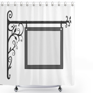 Personality  Vintage Iron Sign Shower Curtains